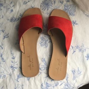 Italian Red Suede Sandals